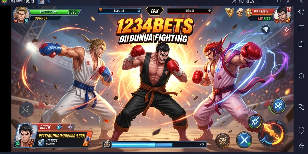 Tampilan gameplay mendebarkan dari 1234BETS dengan aksi Fighting seru.