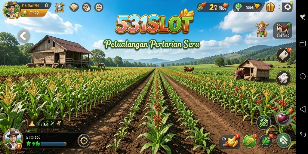 Tampilan bermain 531SLOT dengan aktivitas pertanian yang seru.