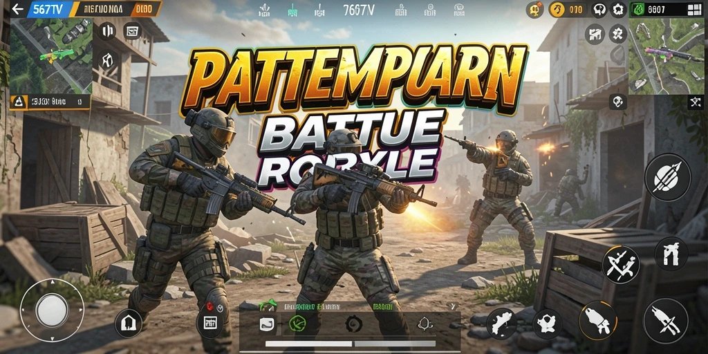 Tampilan permainan <strong>567TV</strong> yang mendebarkan dalam pertempuran Battle Royale.