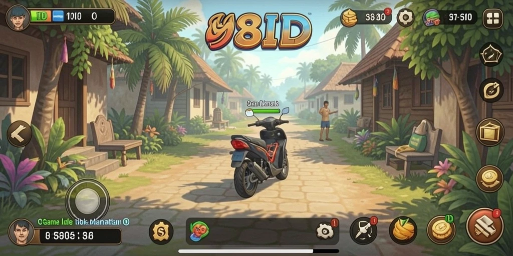 Screenshot gameplay 8ID yang menampilkan karakter dalam aksi Idle.