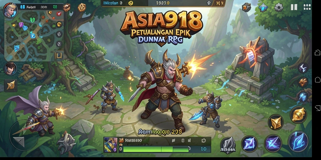 Tampilan gameplay ASIA918 yang menampilkan pertarungan seru dan eksplorasi dunia.