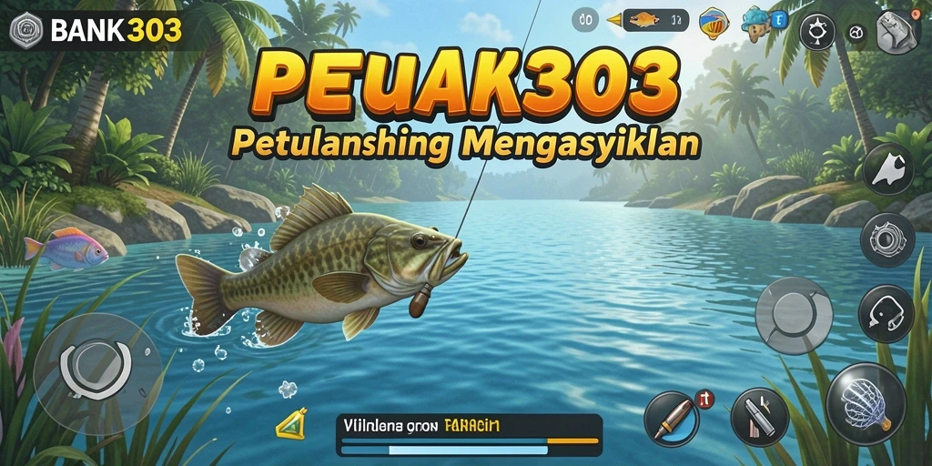 Gameplay menarik BANK303 menampilkan pengalaman memancing yang seru dan realistis.