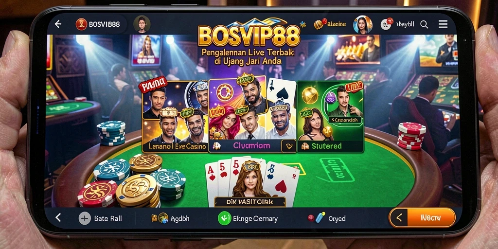 Screenshot gameplay Live Casino di BOSVIP88 yang menarik dan interaktif.
