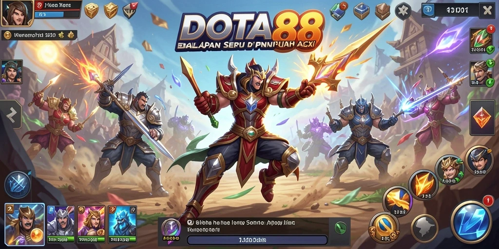 Tampilan gameplay DOTA88 yang mendebarkan dalam balapan.
