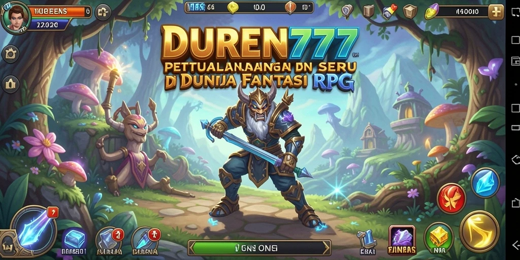 Gameplay seru DUREN777 dengan pertarungan epik dan petualangan.