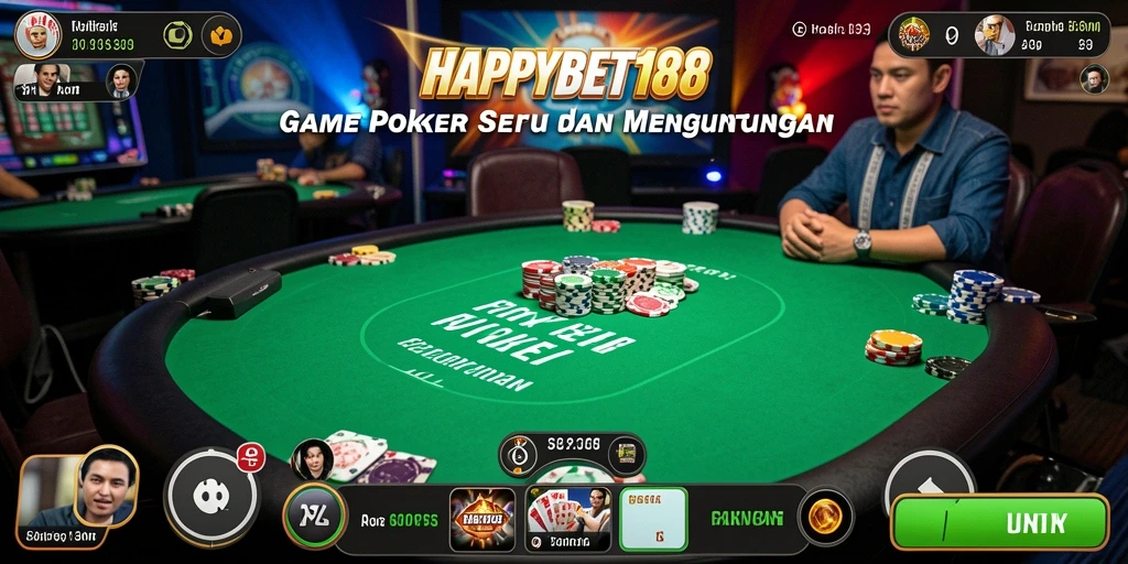 Gameplay Poker yang menarik dan kompetitif di HAPPYBET188.