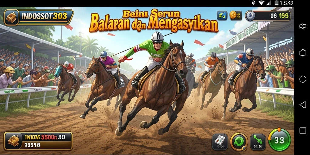 Tampilan luar biasa dari gameplay balapan di INDOSLOT303.