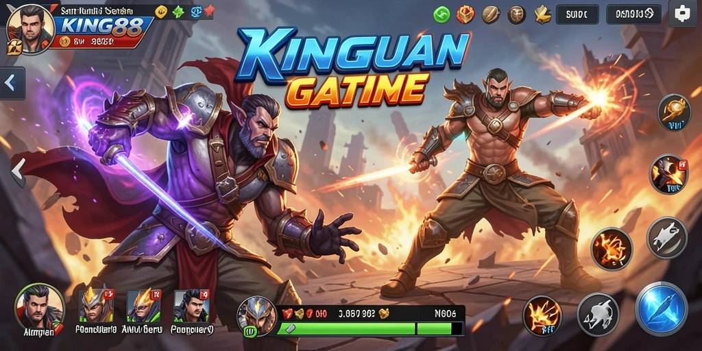 Tangkapan layar KING88 menampilkan aksi mendebarkan dalam pertempuran.
