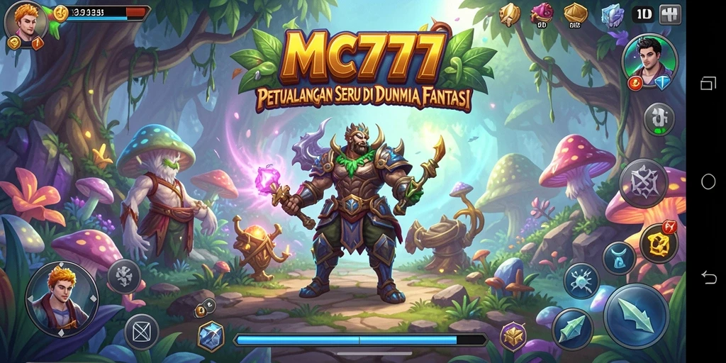 Tampilan gameplay seru di dunia petualangan MC777.