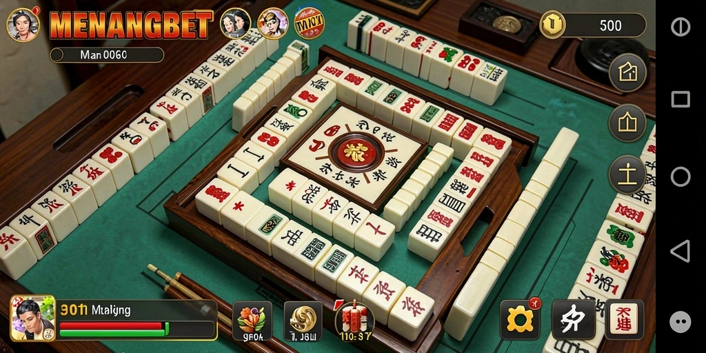 Gameplay seru Mahjong di MENANGBET dengan berbagai papan permainan.