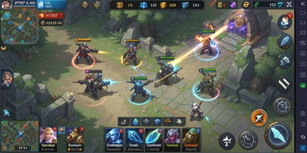Gameplay seru PT707 dalam dunia SLG.