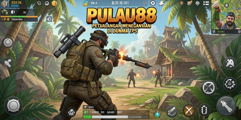 Tangkapan layar utama PULAU88 menampilkan aksi pertempuran seru.