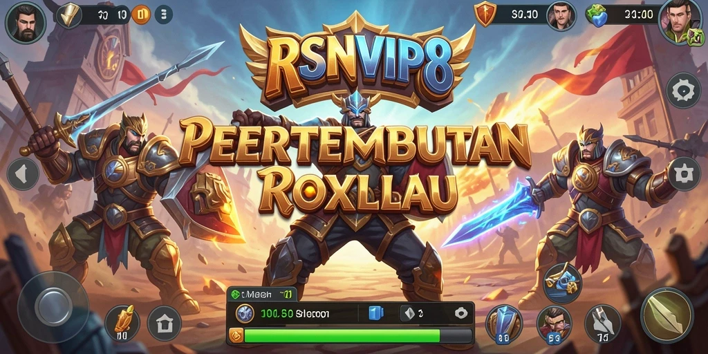 Tangkapan layar RSNVIP8 menampilkan aksi pertempuran seru dalam game Battle Royale.