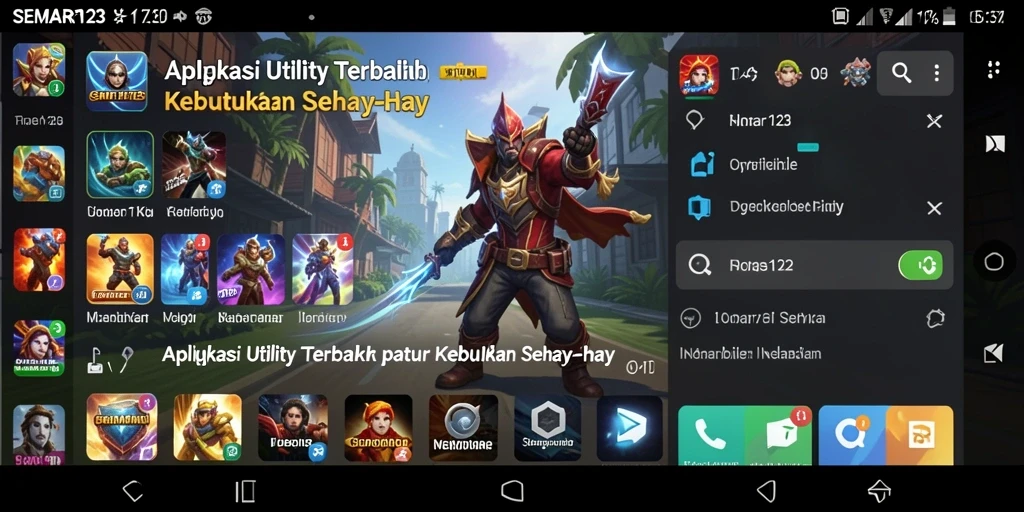 Tangkapan layar dari antarmuka SEMAR123 yang menunjukkan fitur Utility.
