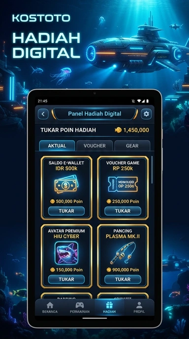 Tampilan antarmuka utama aplikasi kostoto yang ramah pengguna.